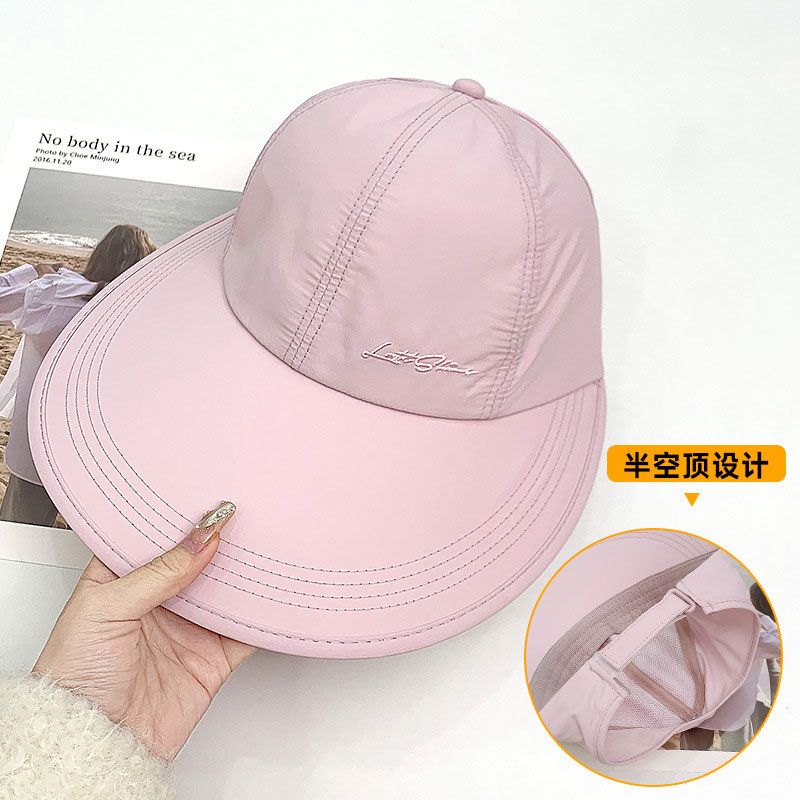 Wholesale Sun protection hat for women in summer with enlarged brim, light, breathable and quick-drying cap